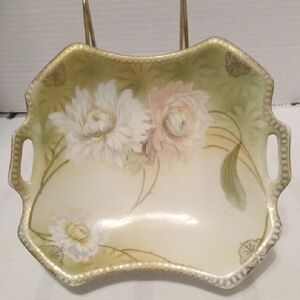 R S Germany Reinhold Mold # 7 Antique Porcelain Relish Dish